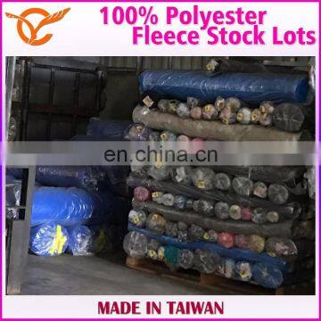 Taiwan Good Quality 100% Polyester Fleece Face Cover Textile Stock Lots