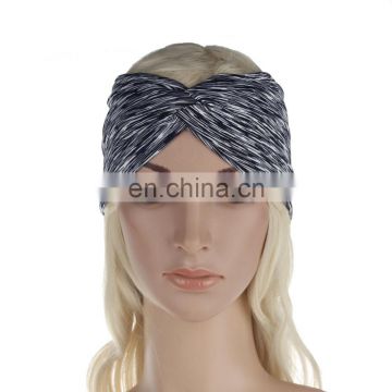 Wholesale polyester turban headband fashionable hairbands