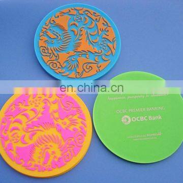 Promotional gifts cheap custom pvc coaster for cafe