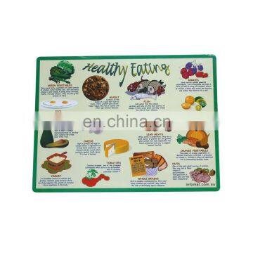 healthy eating for children oem making polypropylene placemat