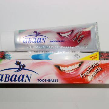 AS-AB02 175g ABAAN special offer maximum cavity protection freshness breath mint fresh advanced flouride system freshens