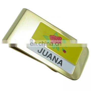 wholesale metel money clips with printed logo