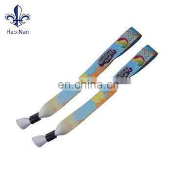Custom Logo One Time Use Security Sublimation Wristband for Wholesale