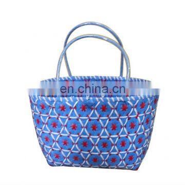 Hot Sales Plastic Hand Woven Shopping Bag