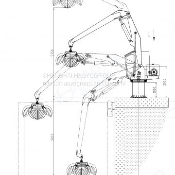 Unloading ship cargo small offshore crane for sale