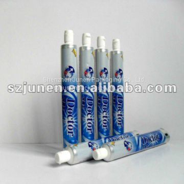 Empty Aluminum Plastic Toothpaste Tube Container