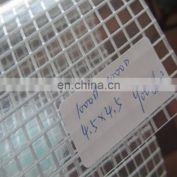 3*3 mesh transparent pe tarpaulin fabric with reinforced hem