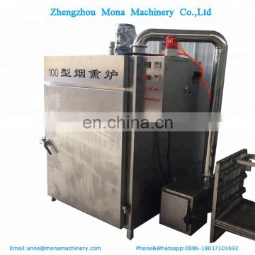 Automatic meat smokehouse for fish sausage pork chicken meat processing