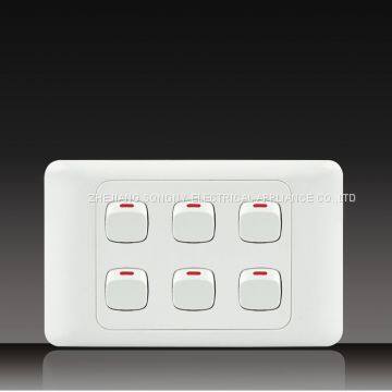 push button wall switch socket Digit Telephone Socket with Data Socket