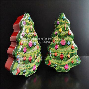 For Food / Biscuit Cookie Christmas Tree Tin Box Spherical Cake Tin