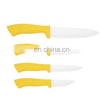 Cheap Price Plastic Handle Multi Color 4pcs Ceramic Fruit Knives
