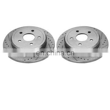 Front+Rear Rotors For 2005 2006 2007 2008 2009 2010 GRAND CHEROKEE 52089275AB