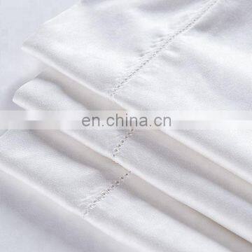 Amazon Hot Sales Home Bed Sheet Bedding Set Cotton/Microfiber Natural White Bed Set photo-6