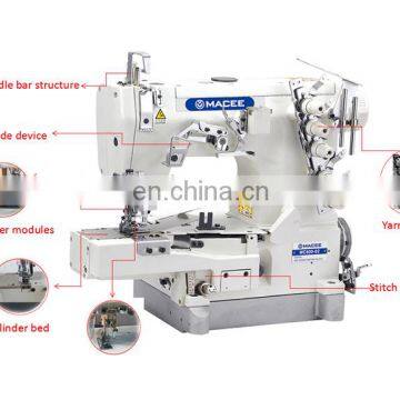 MC 600-02 HIGH-SPEED CYLINDER-BED INTERLOCK SEWING MACHINE WITH TAPE BINDING(EDGE ROLLIING photo-2