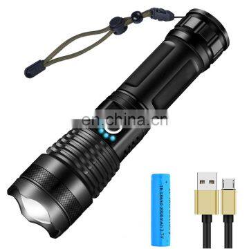 High Quality Flashlight Tactical XHP50 Emergency Torch Light Led Flashlight Self Defense Hunt Flashlight photo-2