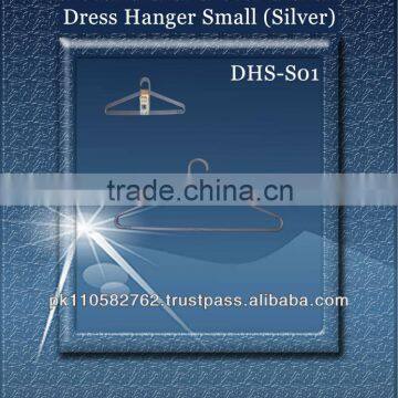 38cm long silver color dress hanger laundry cloth hanger plastic clothes hangers