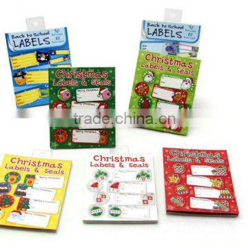 Christmas Sticker Pack Promotion Gift Deco Sticker note Die Cut Vinyl Sticker book