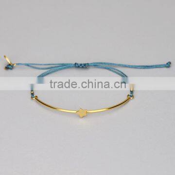 2016 New product fashion gold plated star friendship bracelet