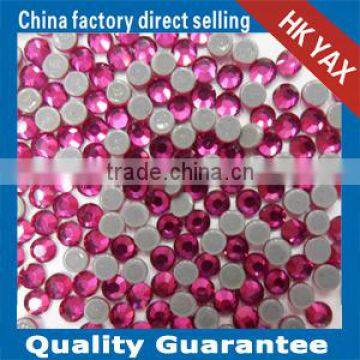 T0505 China Shop rhinestone hot-fix flat back,hotfix rhinestone flatback fuchsia,hotfix flatback rhinestone strass for hats