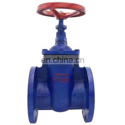 Bundor  4" /DN100 flanged dn20 brass seal ggg50 class150 large diameter 300mm gate valve with prices