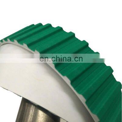 H PU open green cloth steel wire timing belt  for machine