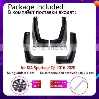 4PCS for KIA Sportage QL 2016 2017 2018 2019 2020 Mudguards Mudflaps Fender Mud Flap Splash Guards Car Rear Wheel Accessories