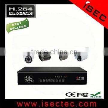 cheap price ip camera and 4ch wifi nvr kits cctv kits