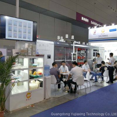 JY820-650 Three Station High Speed Tableware Tray Lunch Box Lid Making Thermoforming Machine photo-4