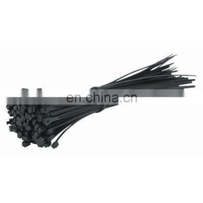 Factory directly provide wholesale reusable cable ties cord organizers self-locking zip ties black and white 2.5* 200 mm