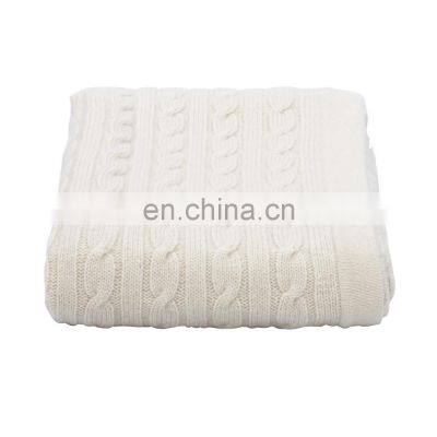 Colorful Cable Luxe Knitted Cashmere Baby Blanket photo-3