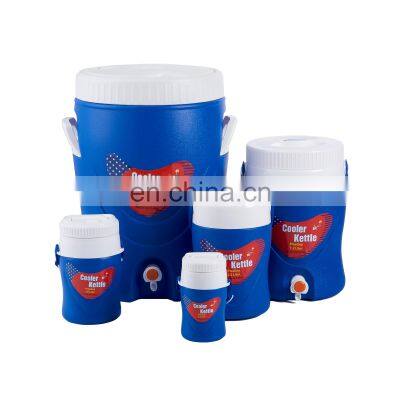 0.4L 1L 2.2L 7.2L 18L 5pcs/set Small and Large Insulated Ice Bucket Portable Plastic Round Water Cooler Jugs