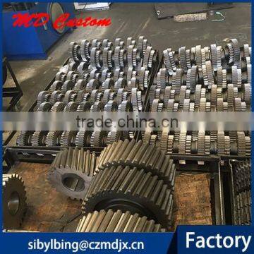 China factory manufacturer directly sell C45/20CrMnTi/40Cr/20Cr/22CrMo steel gear shafts with high precison,can be customized