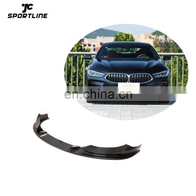 JCSportline Pre-Preg Carbon Fiber G15 F92 G16 F93 Front Lip Splitter for BMW 8 Series G14 G15 G16 M-Sport 2D 4D 2018-2021