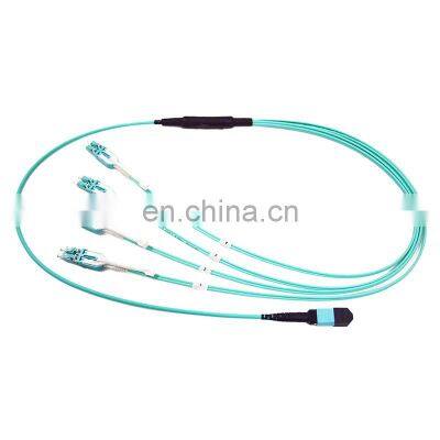High Density Low Loss Fiber Optic Cable OM3 50/125 MPO Patch Cord 12F 24F Multimode Optical Patch Cord photo-5