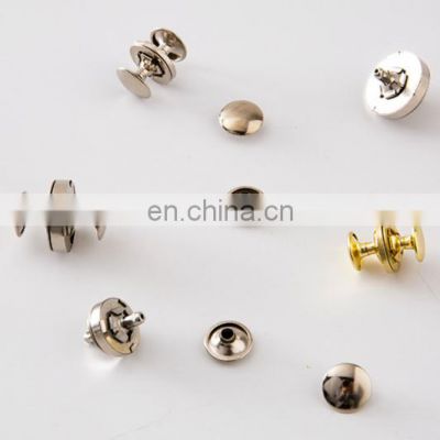 18mm Round Sew In Leather Bag Metal Rivet Magnetic Snap Button