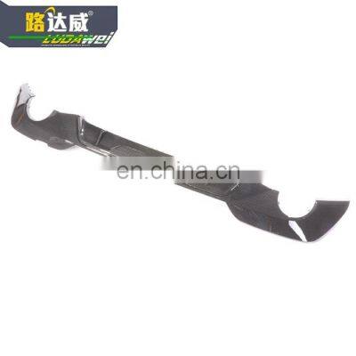 Carbon Black Circular Hole Rear Diffuser for BMW 3 Series G20 2018+ MP Style Rear Bumper Lip photo-2