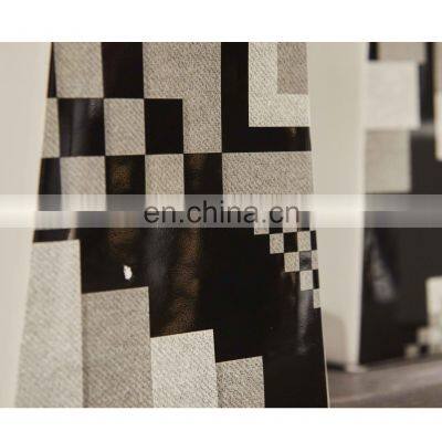 Nordic Geometrical Pattern Decal Porcelain Luxury Modern Decorative Flower Ceramic Vase photo-4