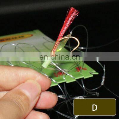 Stainless Steel Fishing Hooks sabiki rigs Wire Swivel Lure Pesca Bait Hook with Swivel Carp Anti-winding String