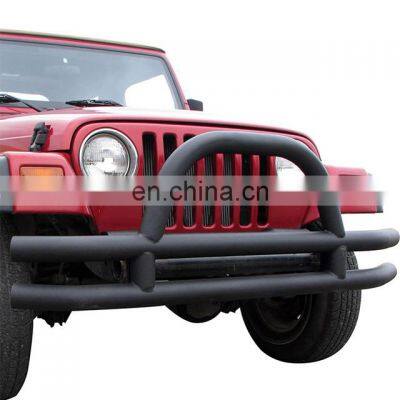 Auto Car Accessories Front Bumper With Hoop For TJ Black Front Bumper Guard Jeep YJ 87-06 photo-5
