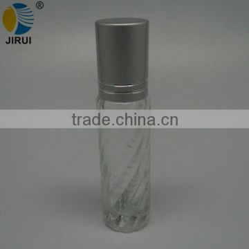 10ml Round Shape Twill Clear Glass Roll on Bottle