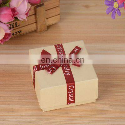 MOQ 10pcs Delicate Jewelry Box With Ribbon Decoration in Stock photo-2