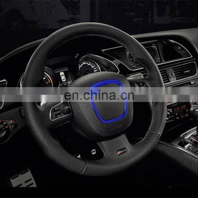 Factory Car Steering Wheel Center Logo Covers Stickers Trim for Audi A4 B6 B7 B8 A6 C6 A5 Q7 Q5 A3 8P S3 8v Car Interior photo-5