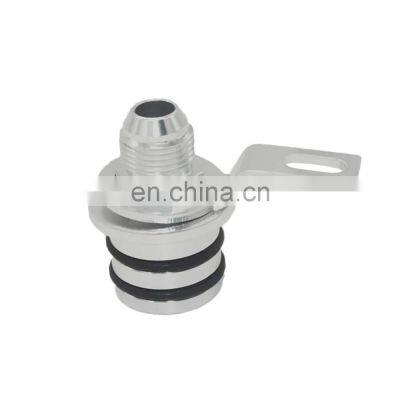 AUSO Aluminum Auto Parts Silver AN10 Block Plug Breather Fitting Adapter For Honda Integra B16/B18 Engines only