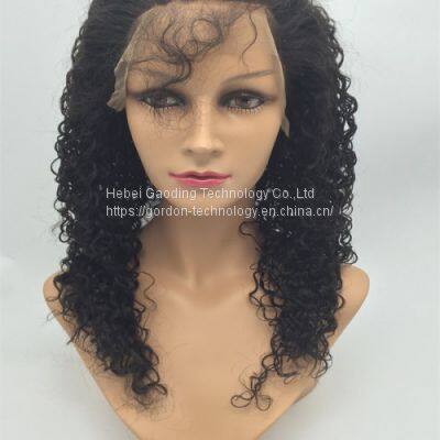 13x4 Lace Front Natrual Color Curly Human Hair Wig Vendor from China