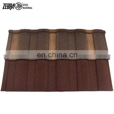 Decorative Stone Coated Metal Tiles Factory Price Black Color Stone Coated Classic Tiles Supplier photo-2