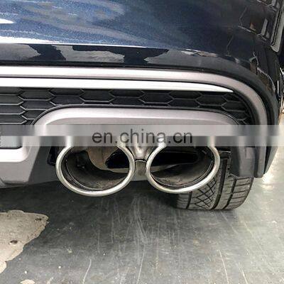 RS6 Diffuser With Tailpipe for Audi A6 Ordinary Edition Refit to Audi A6 S Line High Quality Rear Bumper Diffuser 2016-2018 photo-5