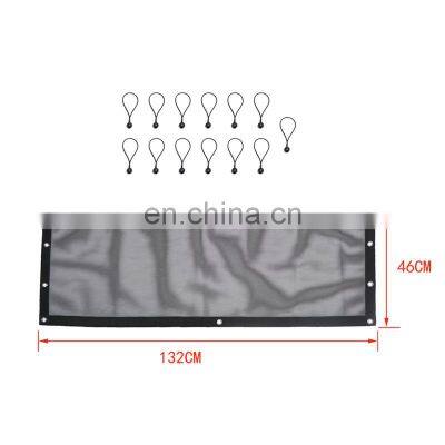 UTV Rear Window Net Mesh Rear Wind Screen Shade Shield Cover Net Fit for Polaris RZR XP 1000 photo-2