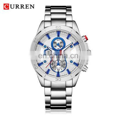 CURREN 8275 Men Japan Quartz Movement Wristwatch Casual Simple Stainless Steel watch men luxury