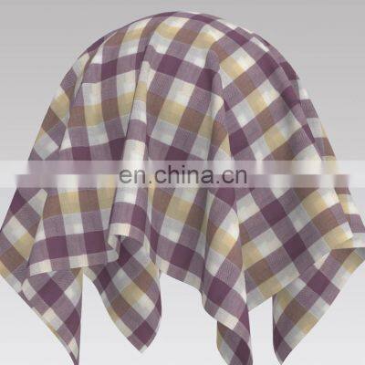 Light Weight BCI Cotton with Spandex Yarn Dyed Crepe Fabric for  Shirt