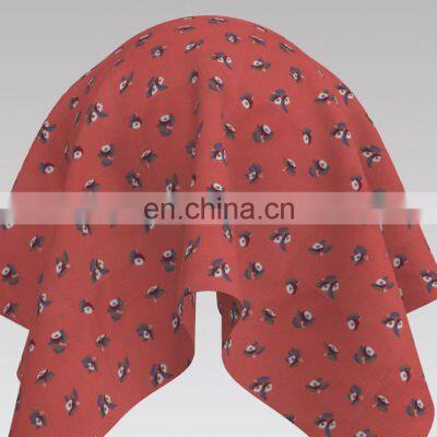 Small Flower Rayon Printed Fabric for Dress and Skirt photo-3